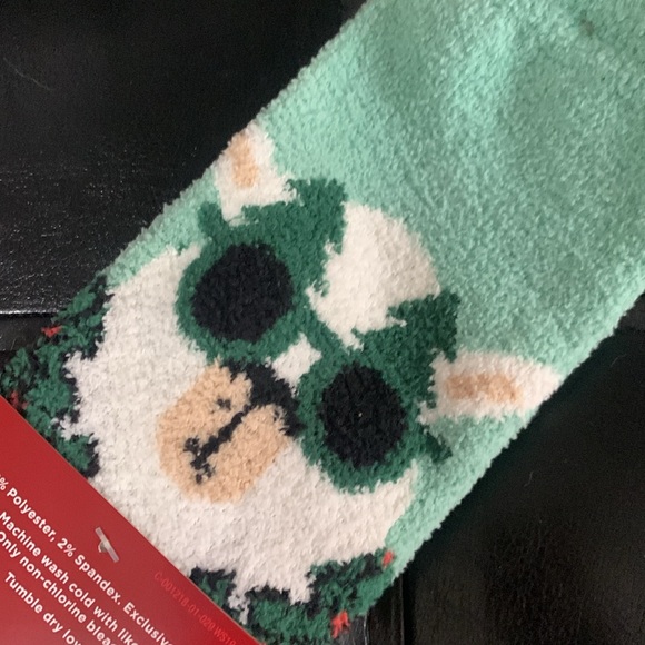 New Christmas Llama Super Soft Women's Crew Socks Size 4-10 By Target Wondershop - Picture 5 of 8